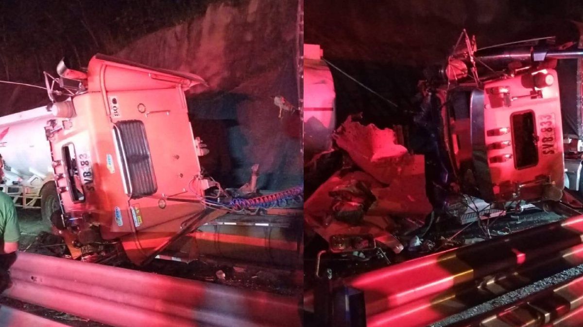 Accidente de tractomula en La Línea el 9 de febrero