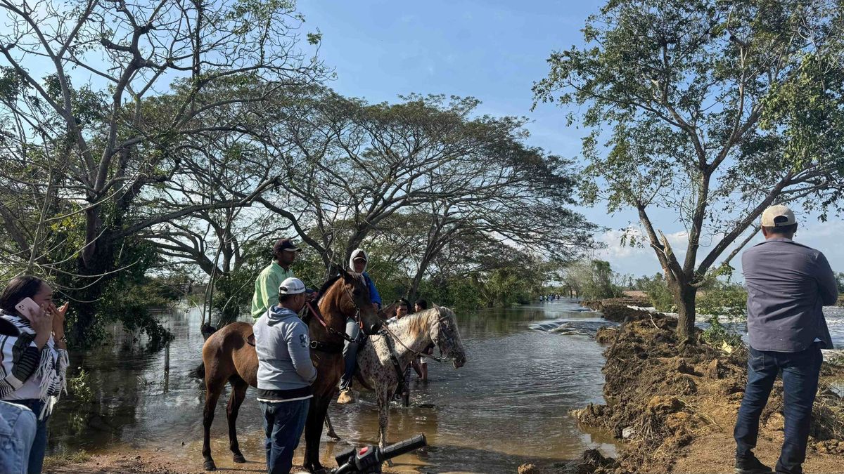 El sitio de la tragedia en San Pelayo.
