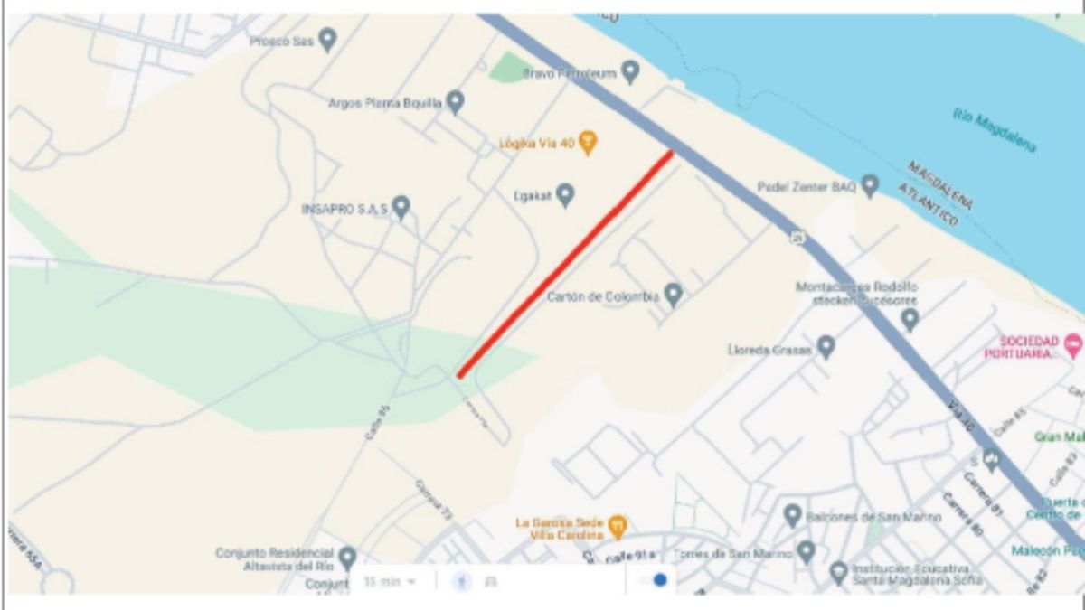 Cierres viales en Barranquilla