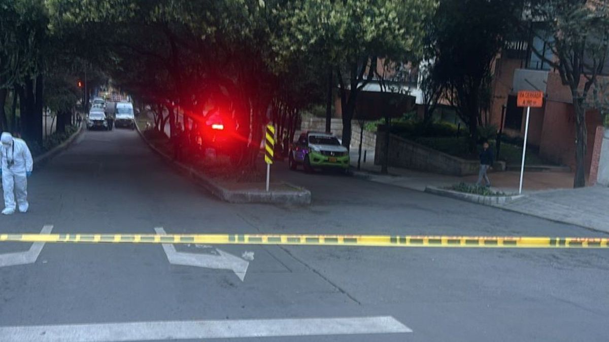 Calle 85 con carrera 7, en Bogotá, zona del ataque a un empresario y su escolta
