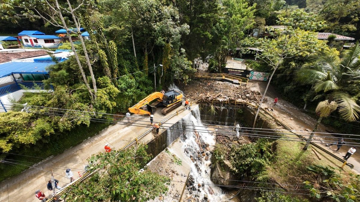 Obras en zonas afectadas por lluvias en El Poblado