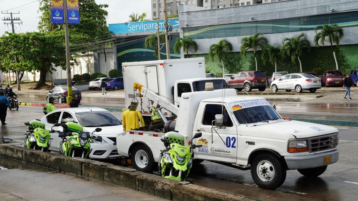 Carros inmovilizados en Barranquilla (Imagen de referencia)