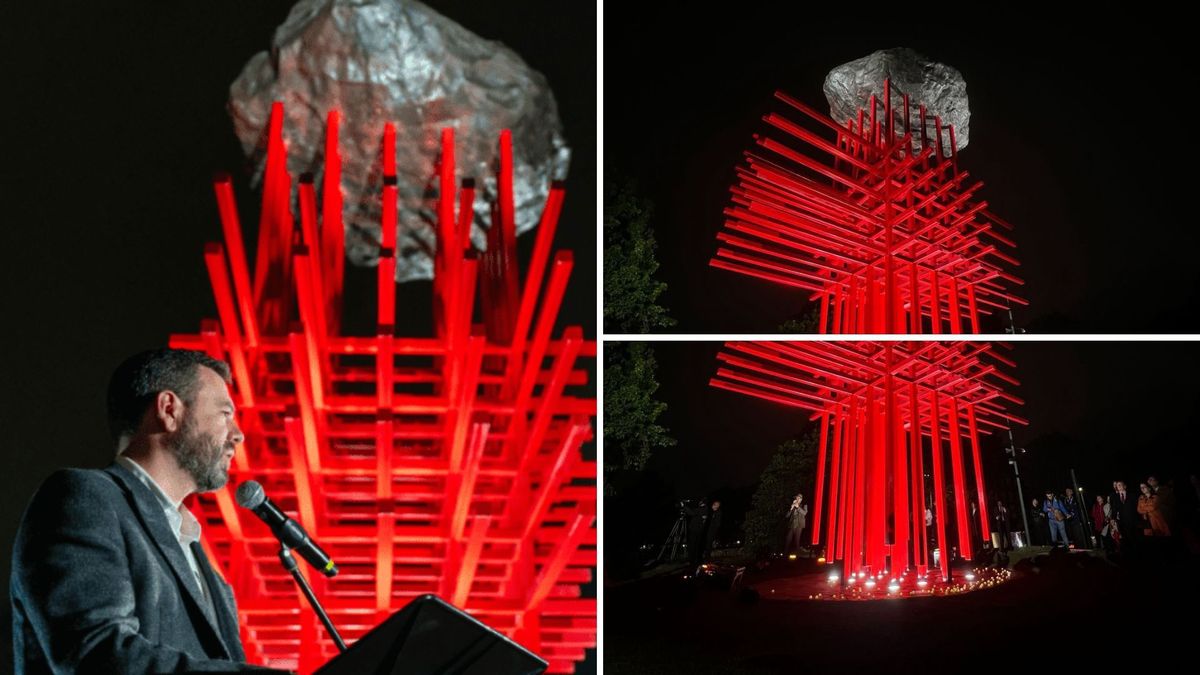 Así es el Monumento Umbral, homenaje a médicos fallecidos en la pandemia