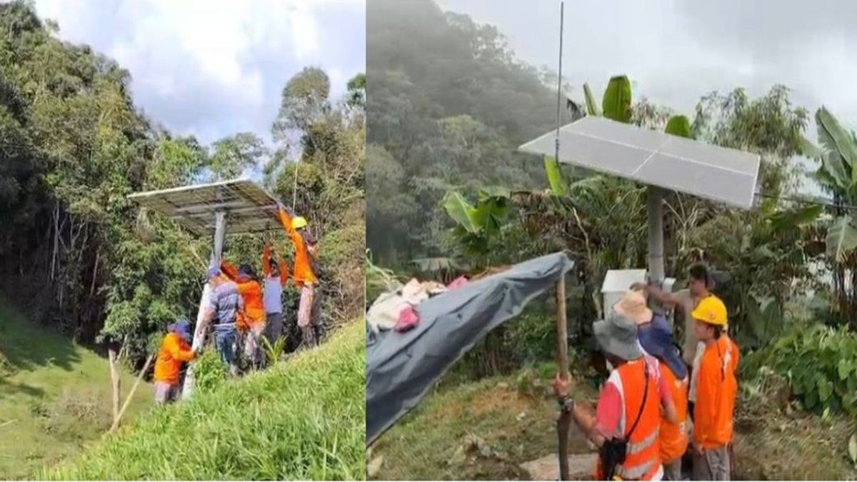Paneles solares en San Carlos, Antioquia