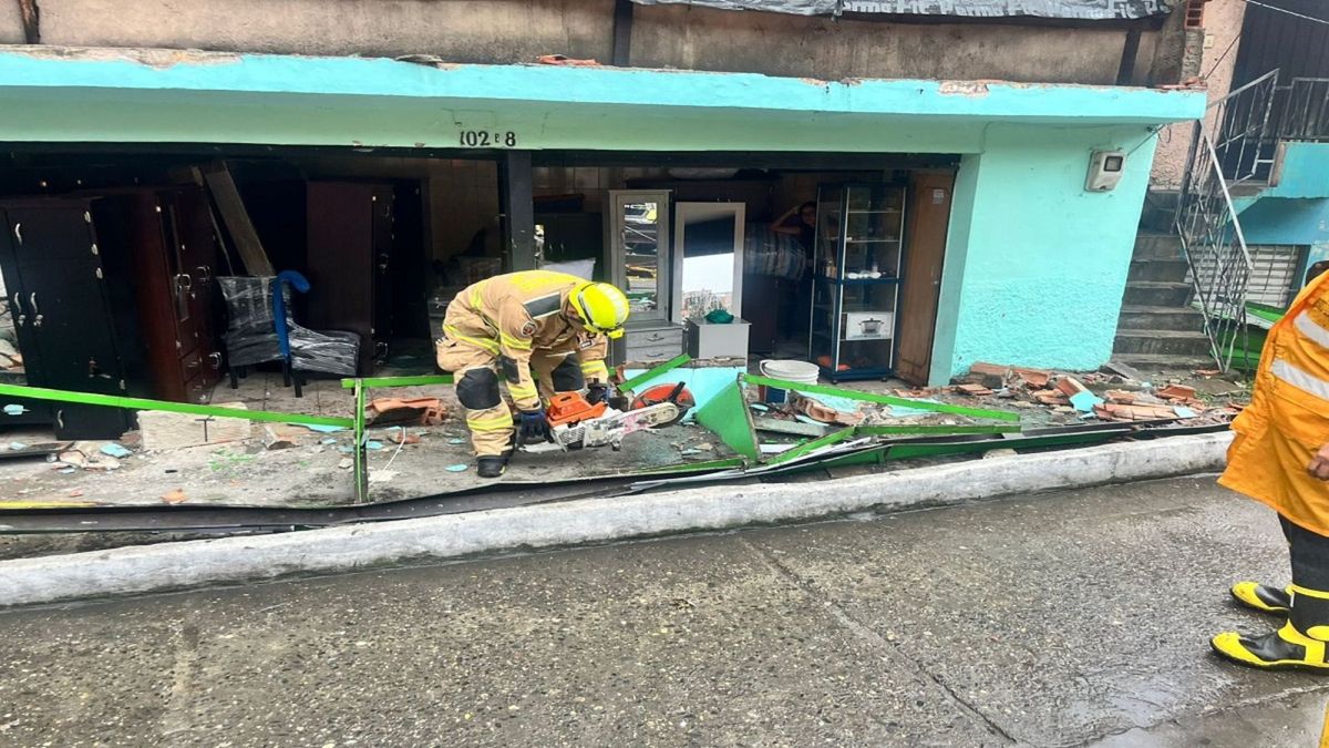 Estragos por las lluvias en Medellín