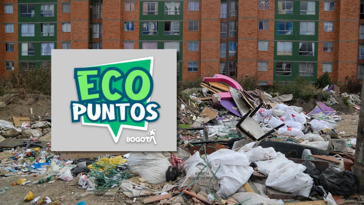 Ecopunto en sector con basuras en la calle
