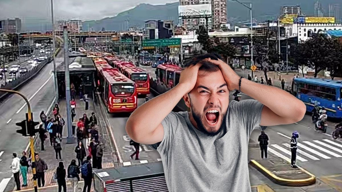 Ciudadano desesperado por trancón de TransMilenio