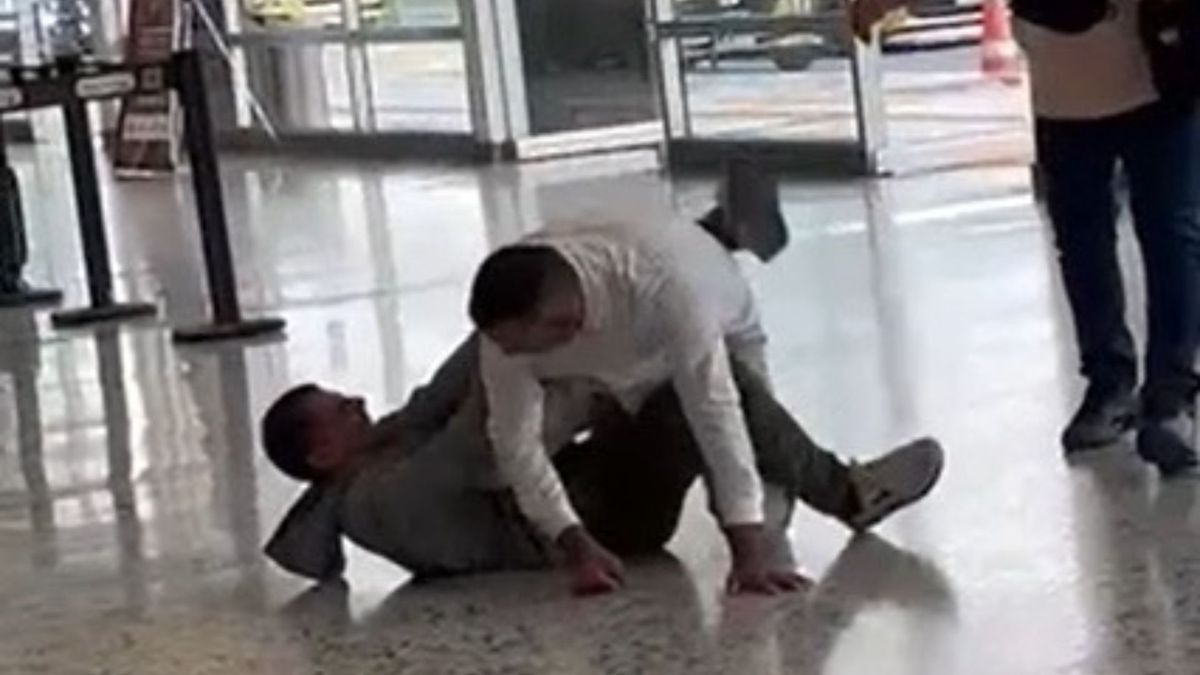 Pelea de taxistas en el aeropuerto de Bucaramanga