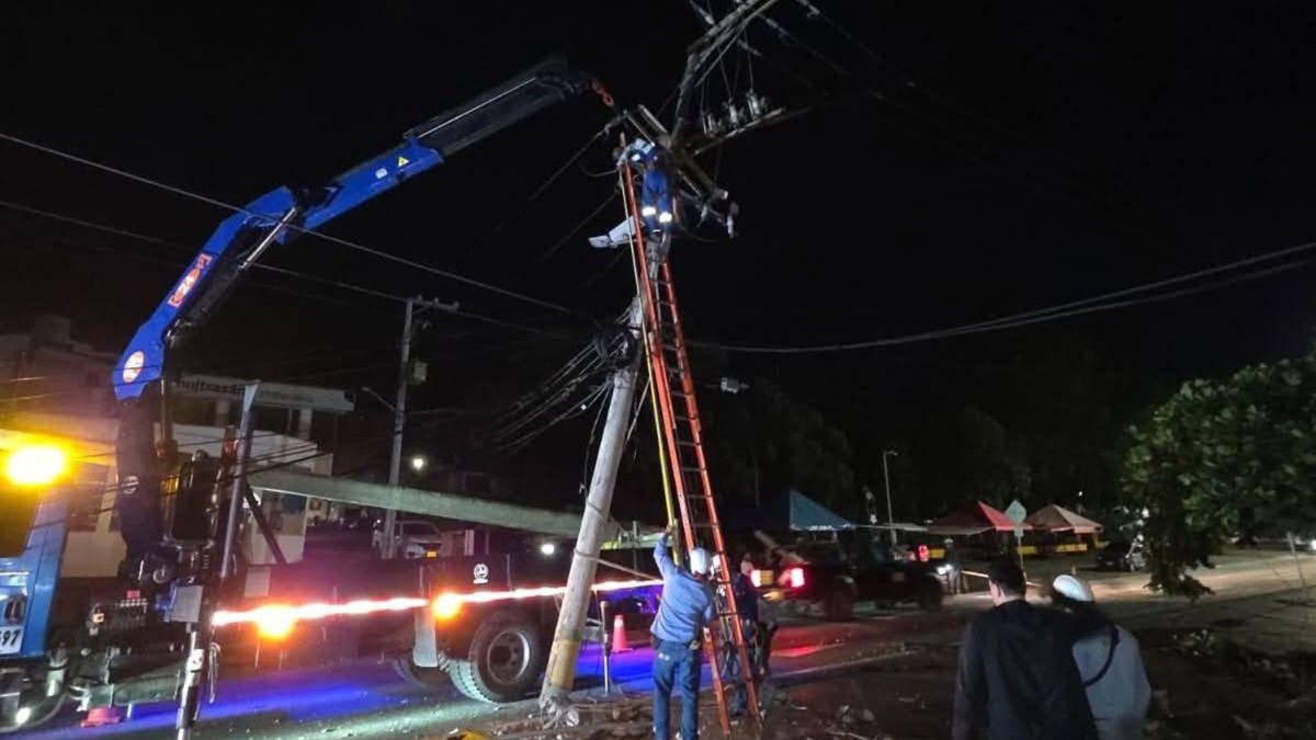 Choque generó apagón en San Gil