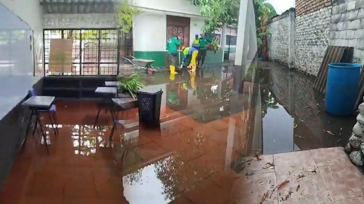 Colegio de Flandes inundado
