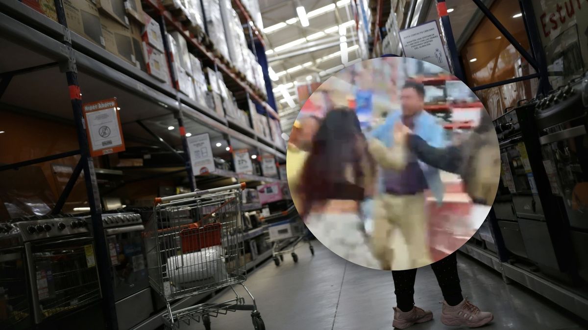 Imagen ilustrativa de un pasillo en un almacén y del altercado