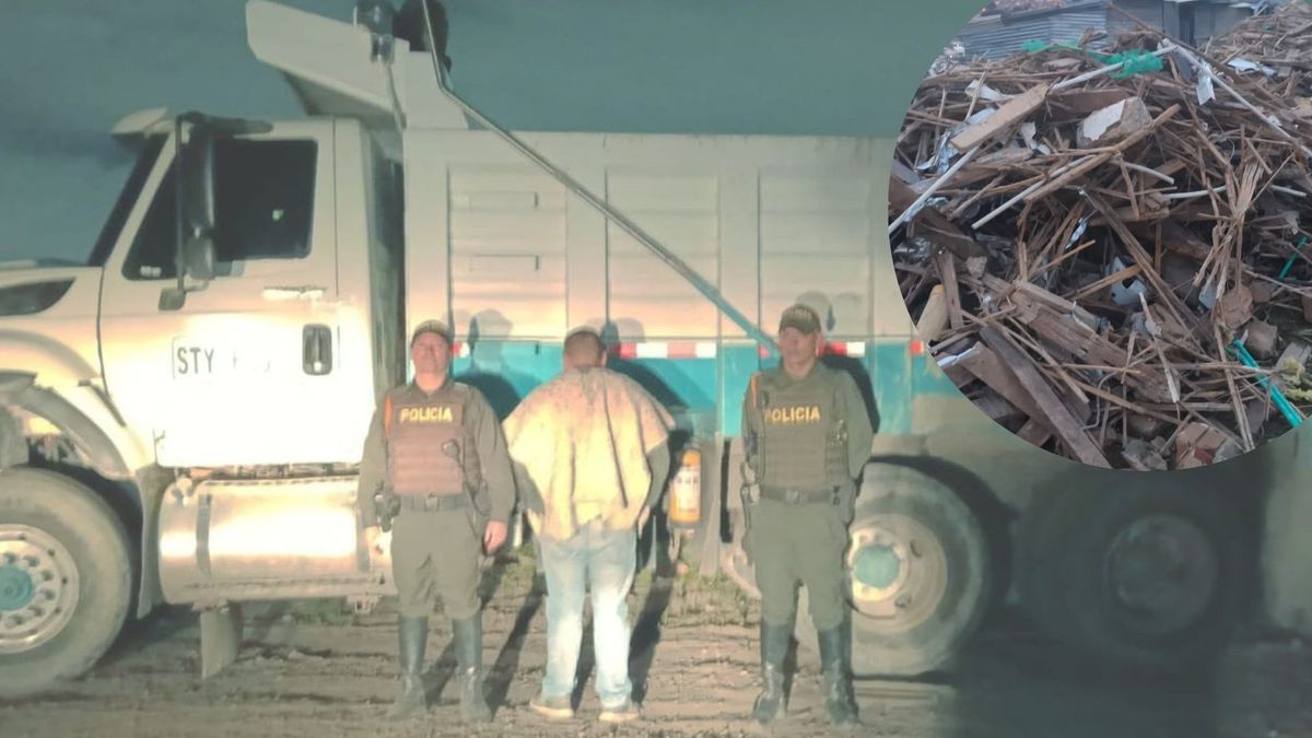 Le cayó la ley por botar escombros en Ciudad Bolívar ahora está detenido