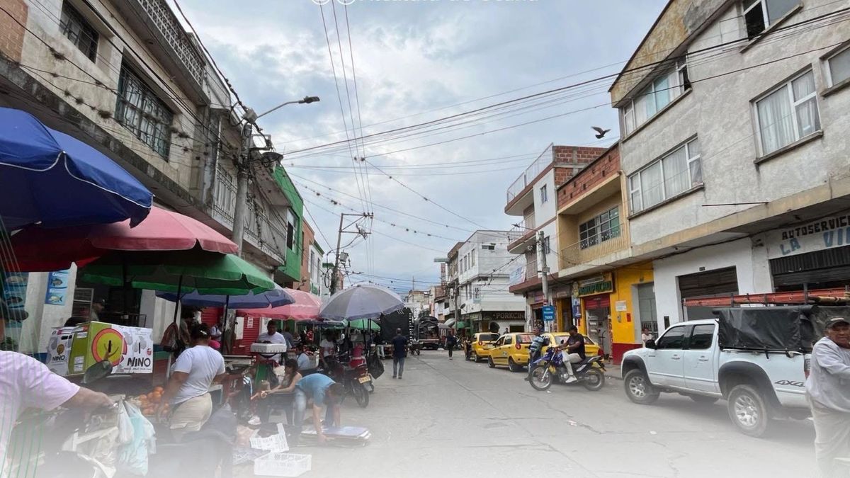 Zona del Mercado Público en Ocaña, Norte de Santander