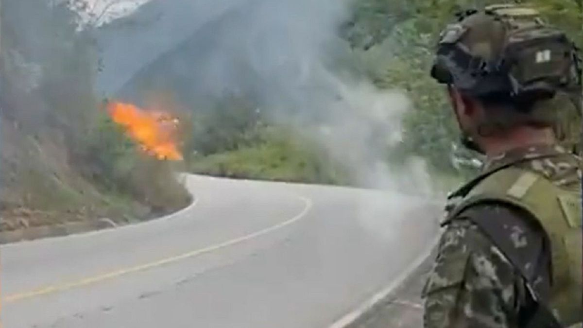 Explosivo desactivado en vía de Antioquia