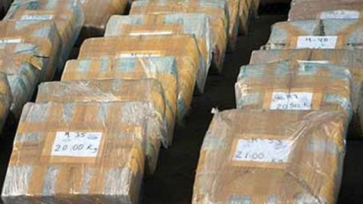 Cocaína incautada rumbo a Europa
