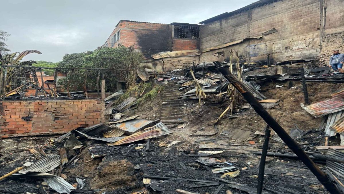 Incendio en Ibagué deja siete familias sin vivienda