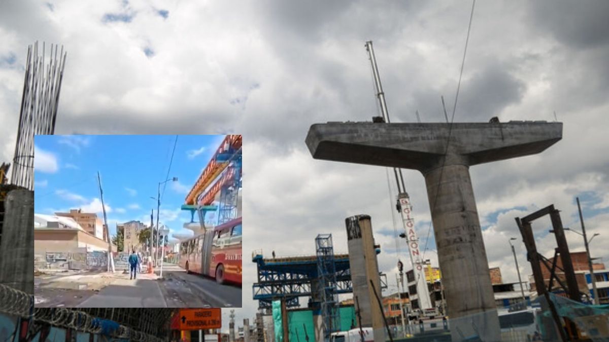 Obras del Metro bajo el viaducto de la Caracas tienen en riesgo a ciudadanos