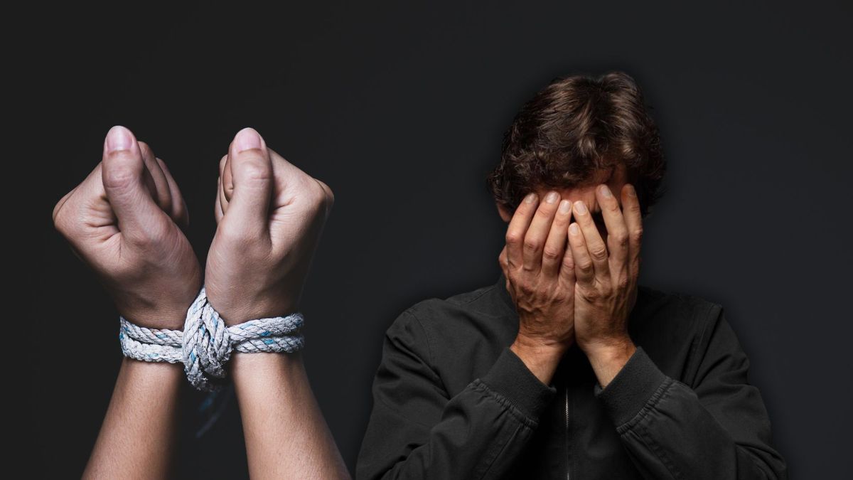 Imagen ilustrativa de una persona secuestrada