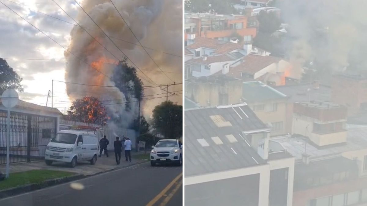 Viviendas afectadas por incendio en el barrio Santa Bárbara.