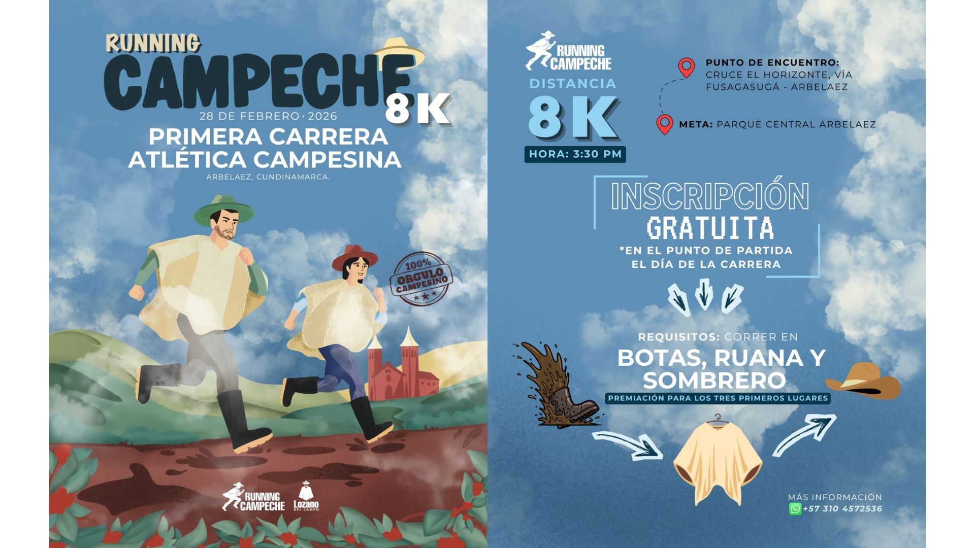 Running Campeche 8K: sumercé no se quede y corra gratis