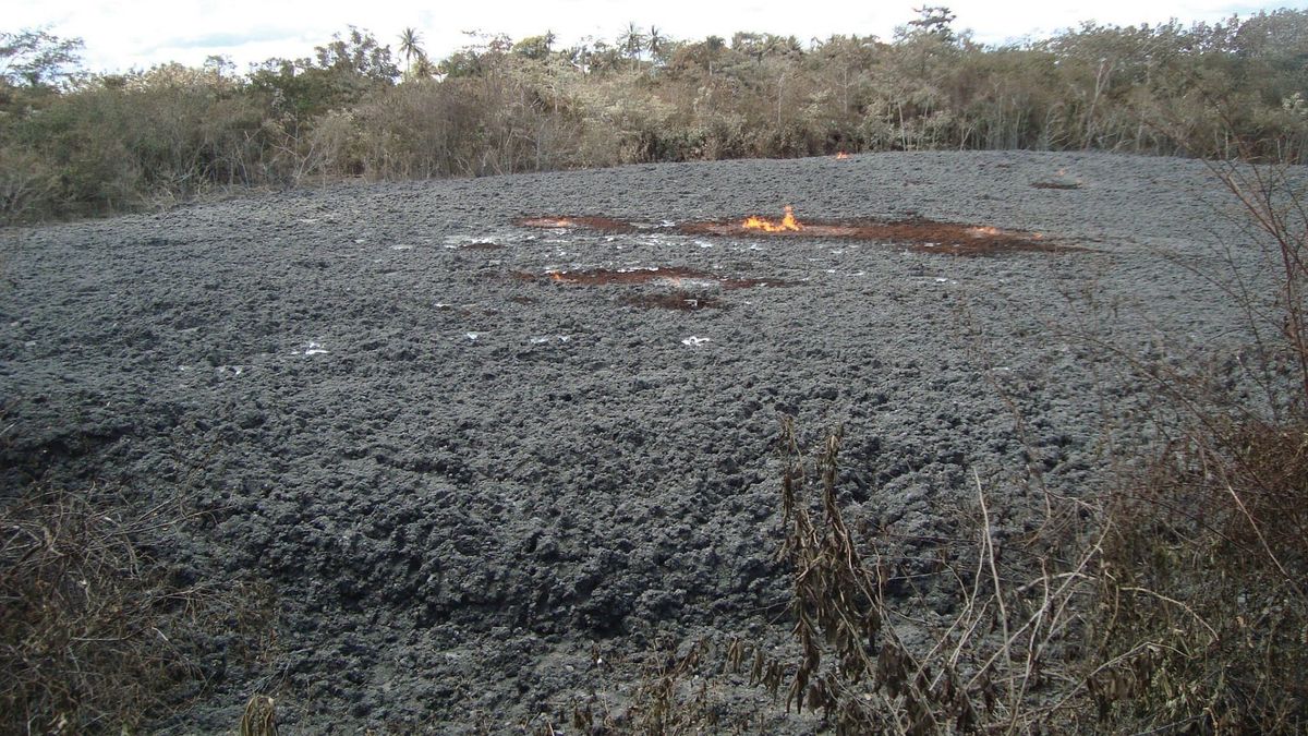 Erupción de volcán de lodo en San Juan de Urabá