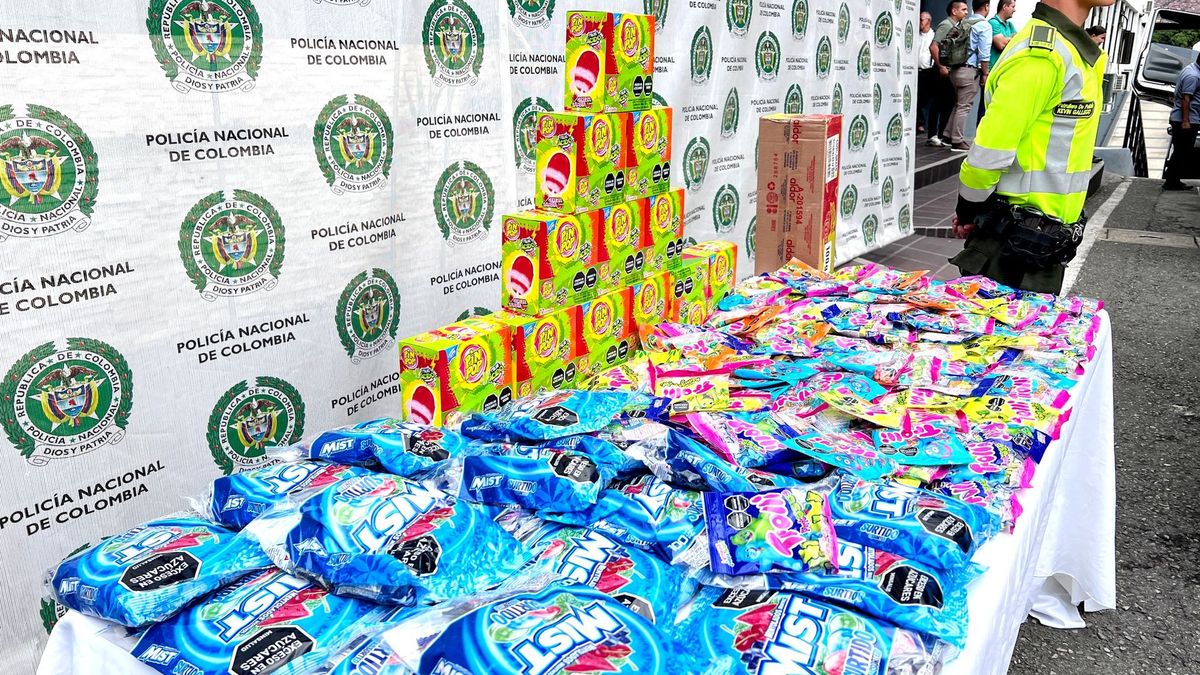 Siete toneladas de dulces robados fueron recuperadas en Bello: dos capturados