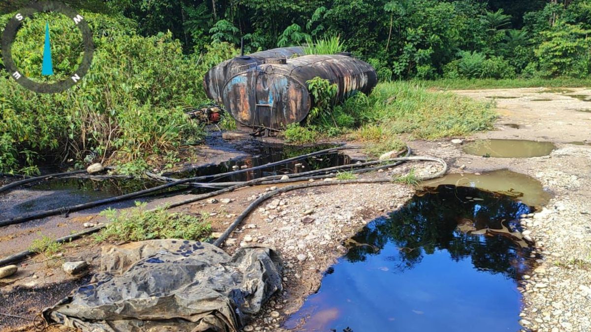 Refinería ilegal en el Catatumbo