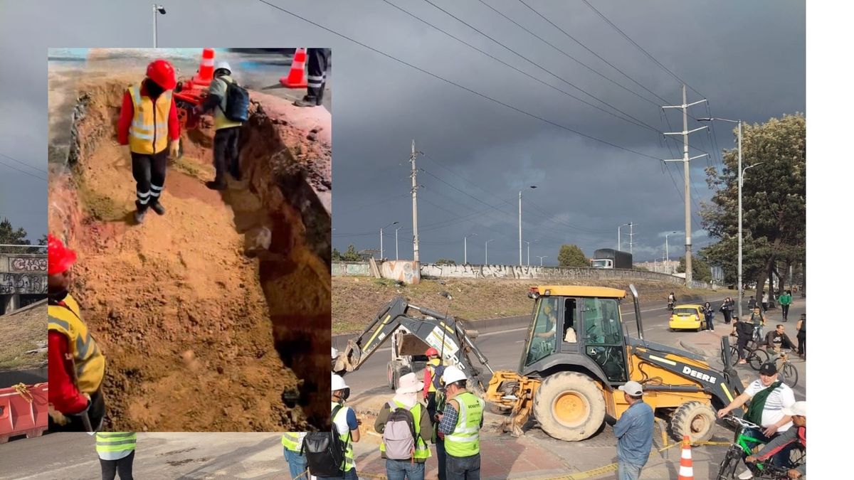 IDU voló con reparación en la Autopista Sur mega hueco tenía sufriendo hasta volquetas