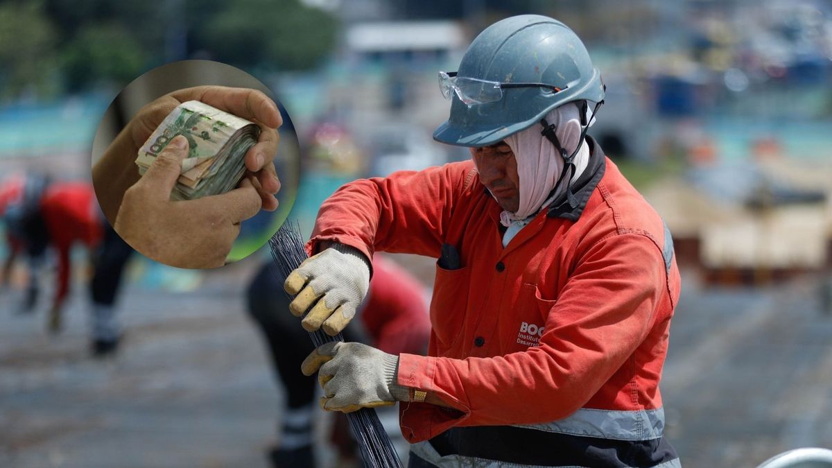 Hombre trabajando en una obra de infraestructura del IDU