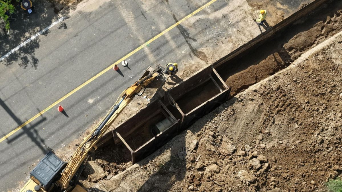 Obras del alcantarillado de Bayunca y Pontezuela en Cartagena