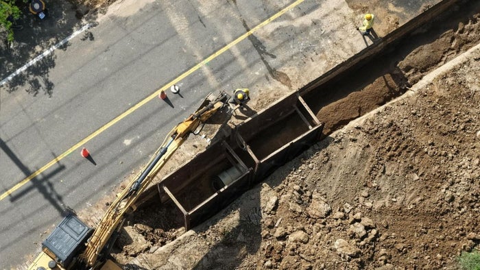 Obras del alcantarillado de Bayunca y Pontezuela en Cartagena
