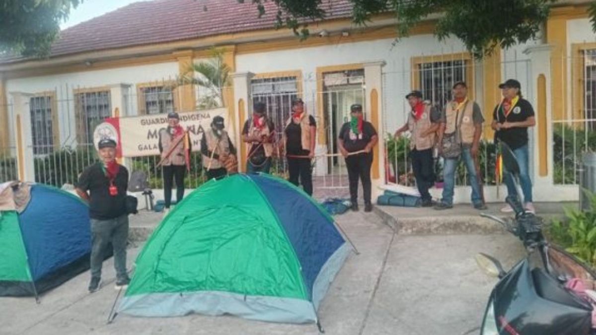 Protesta de indígenas Mokaná