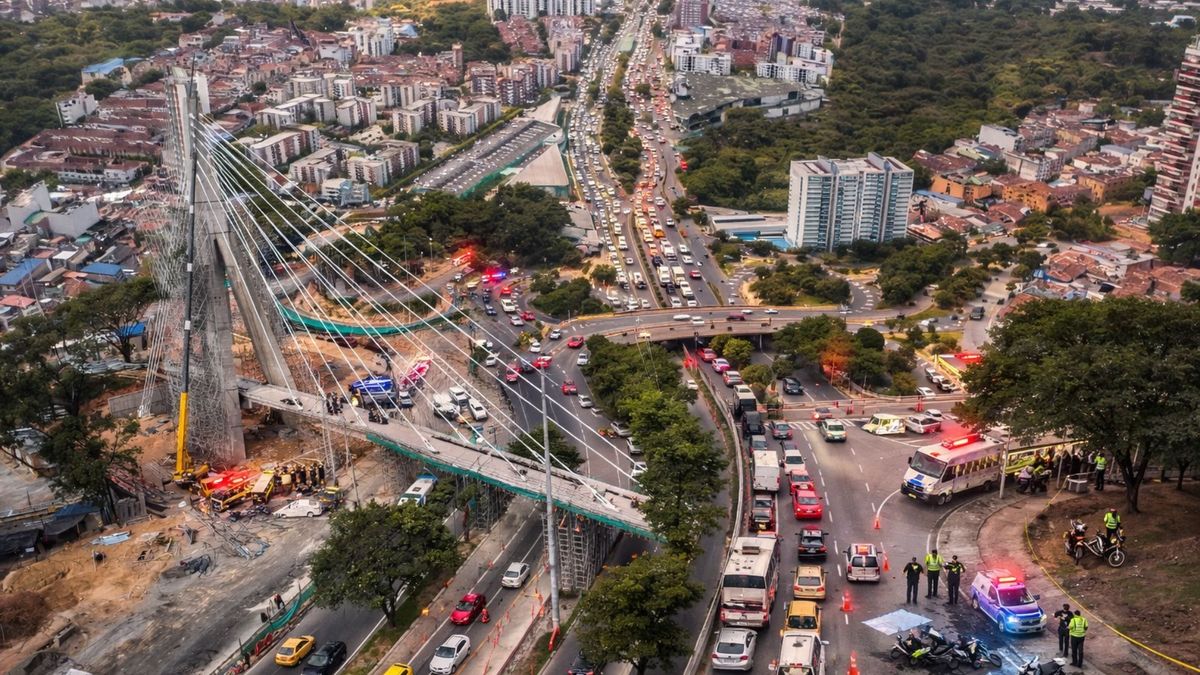Congestión vial en el área metropolitana de Bucaramanga por accidentes de tránsito