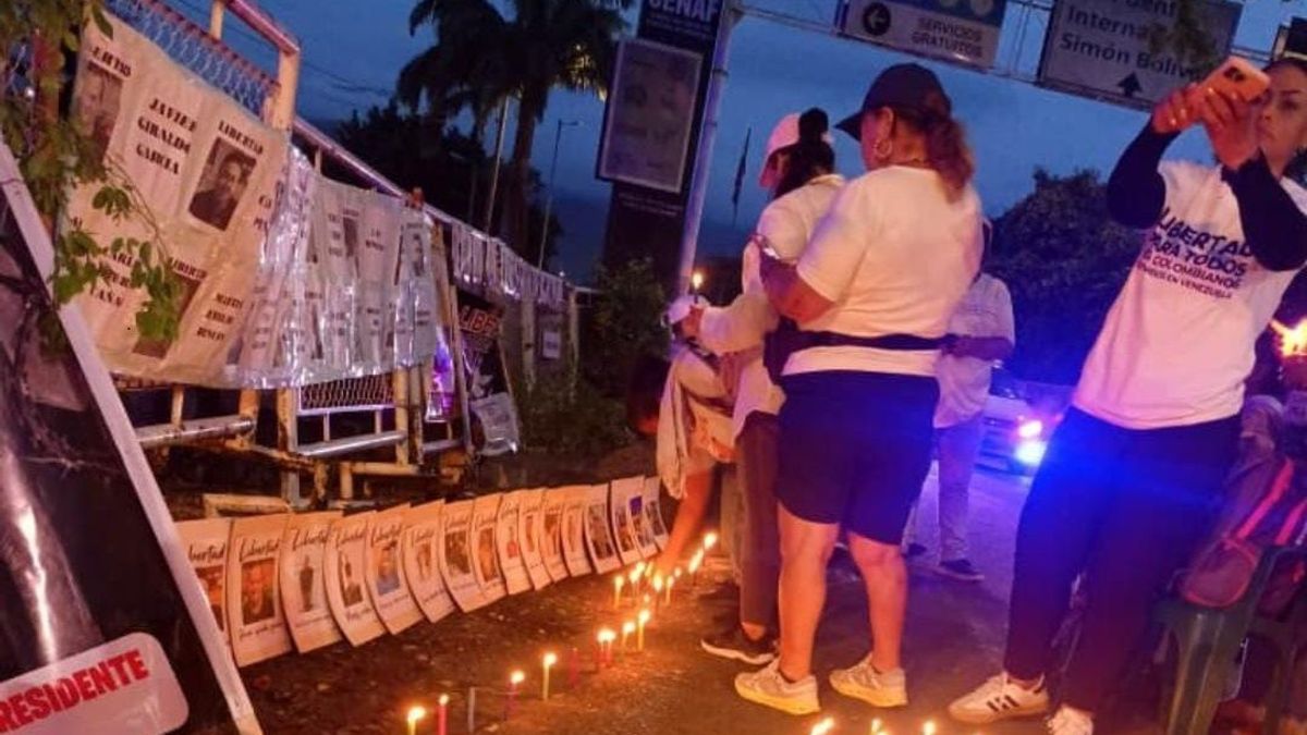 Familiares de colombianos presos en Venezuela