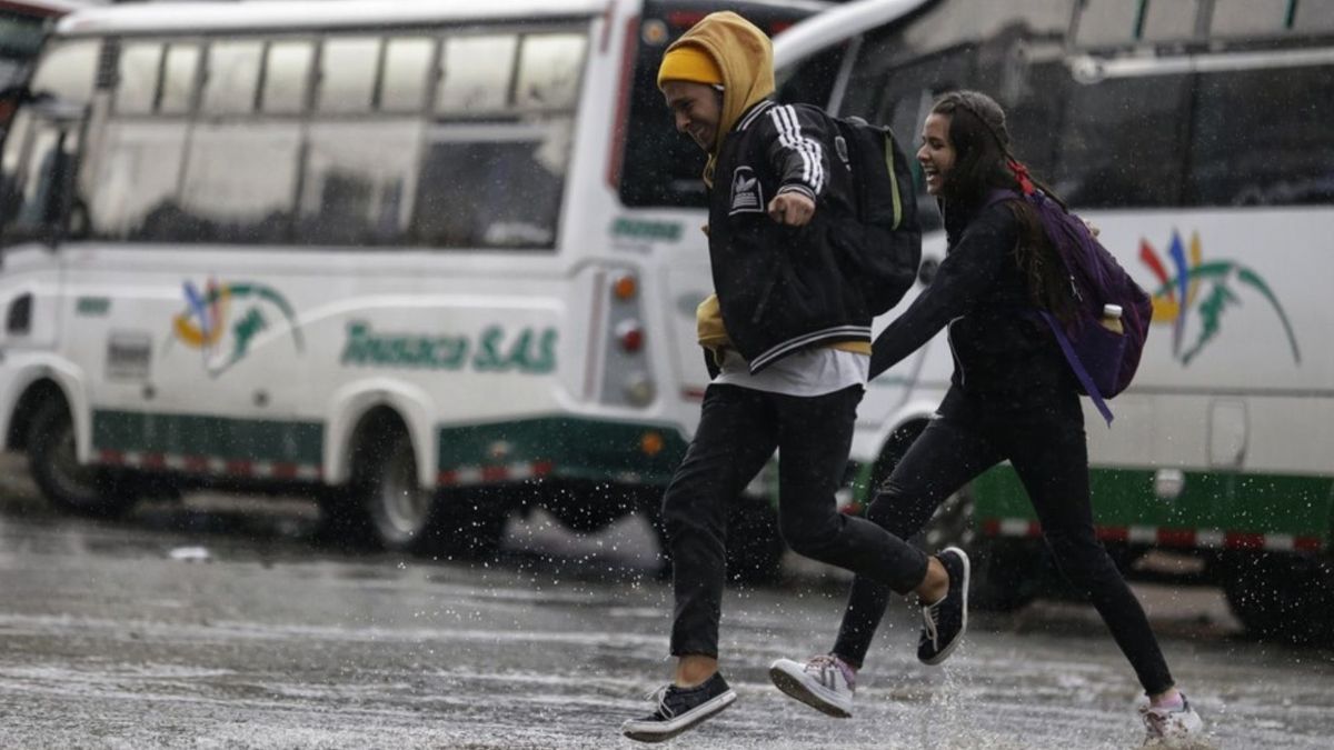 Lluvias en Bogotá por el calentamiento diurno