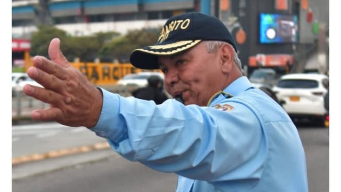 Agente de tránsito de Bucaramanga