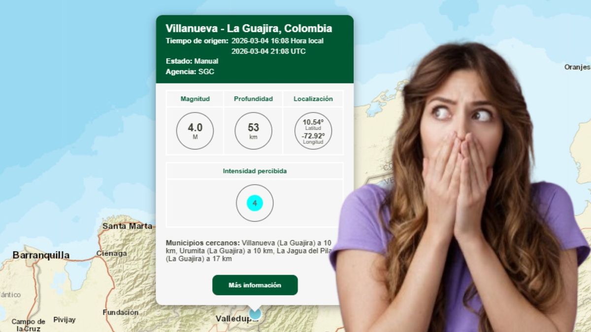 Reporte del Servicio Geológico Colombiano- mujer asustada