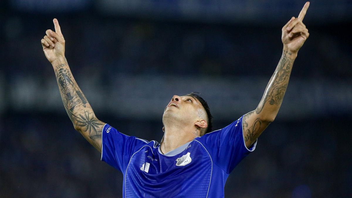 Rodrigo Contreras, figura del partido contra Atlético Nacional