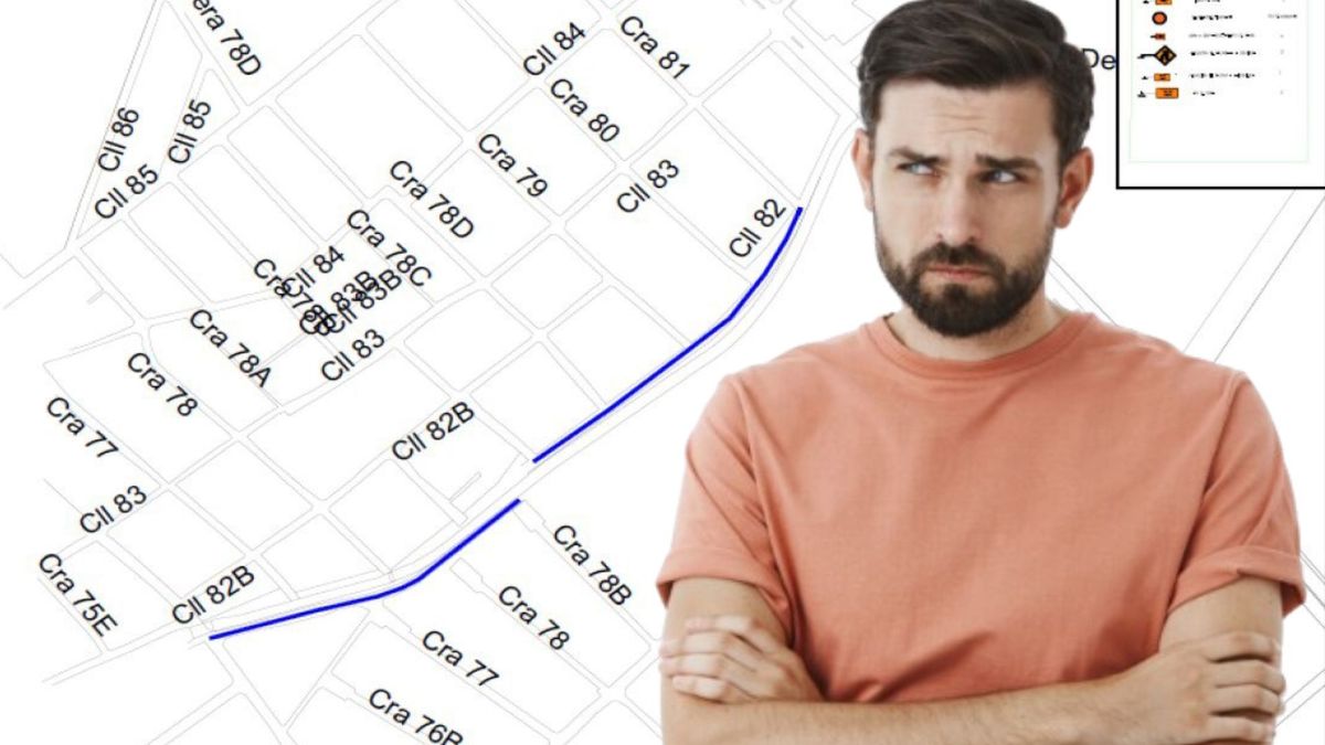 Cierres viales en Barranquilla - hombre molesto