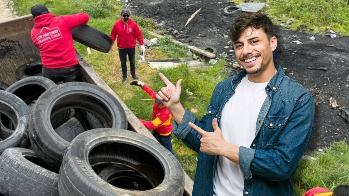 Operativo de limpieza en Los Mártires: 227 llantas menos en calles del centro