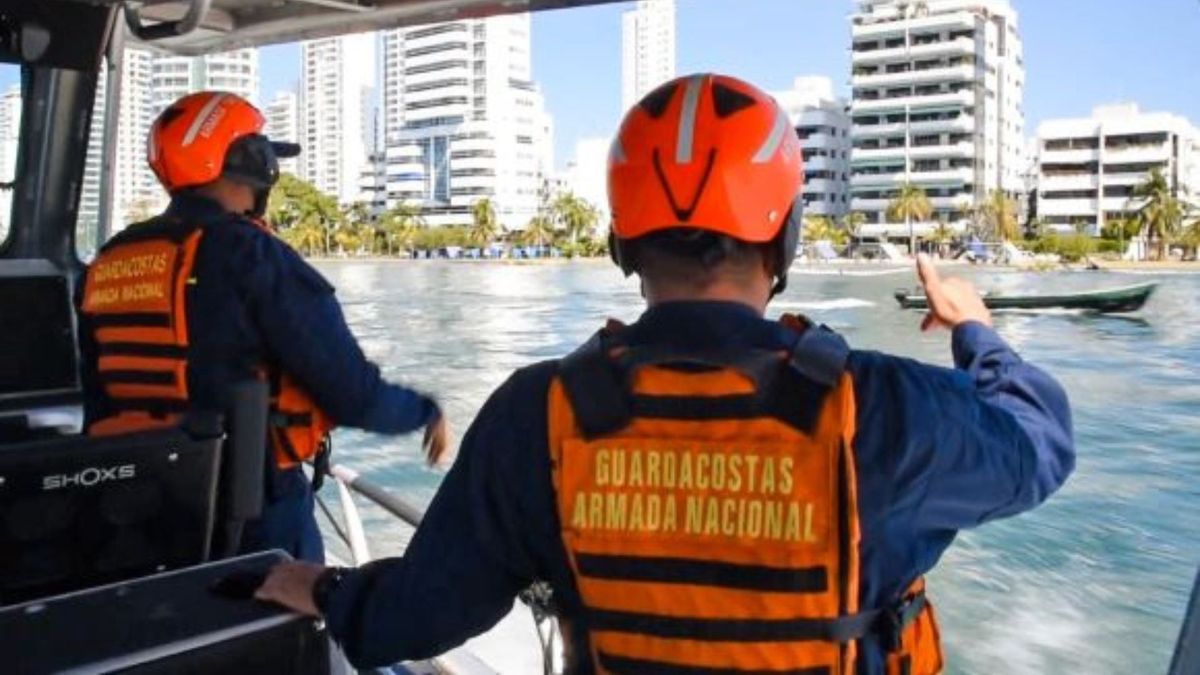 Grupo Guardacostas en la capital de Bolívar