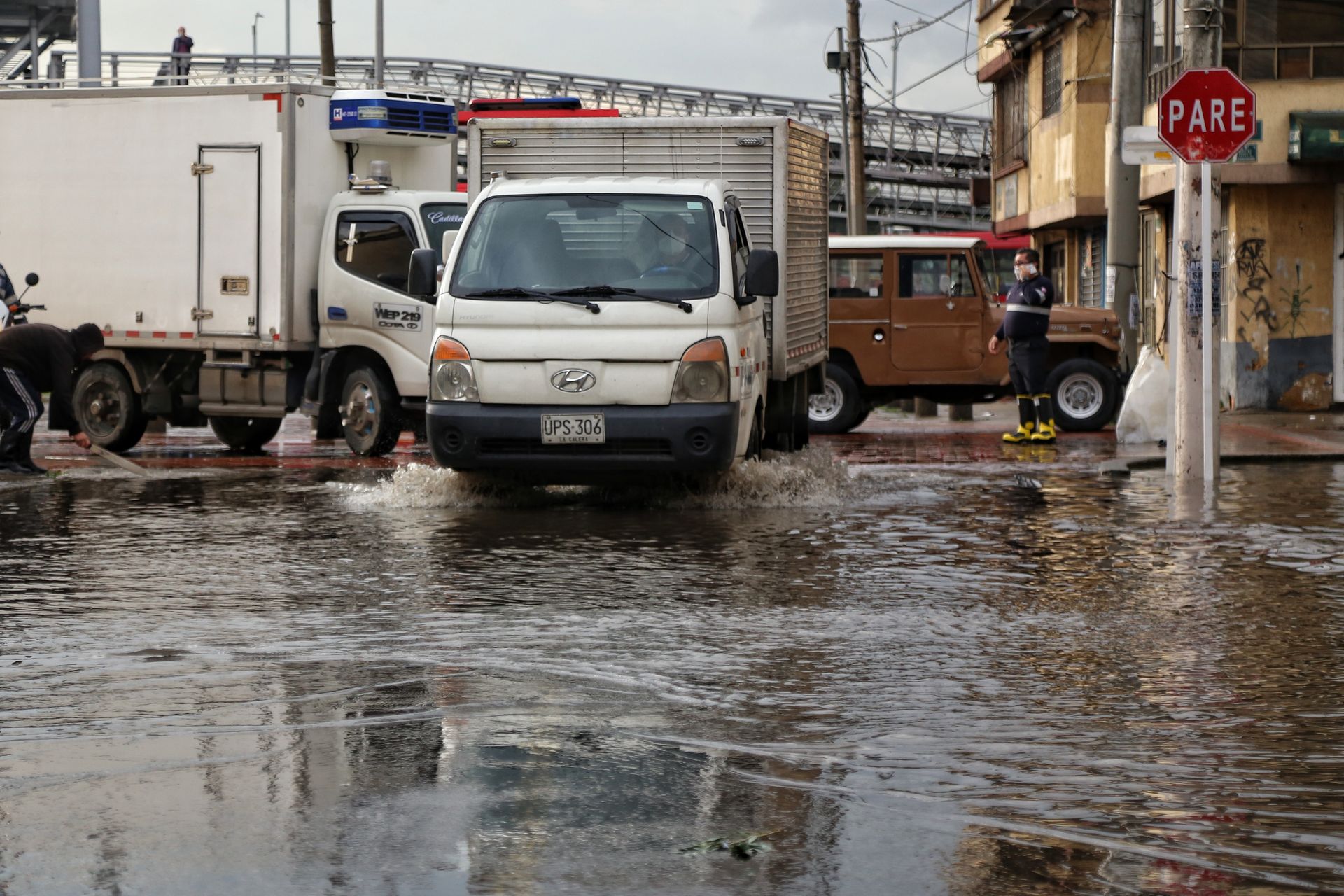 Encharcamiento en Bogotá (imagen de referencia)