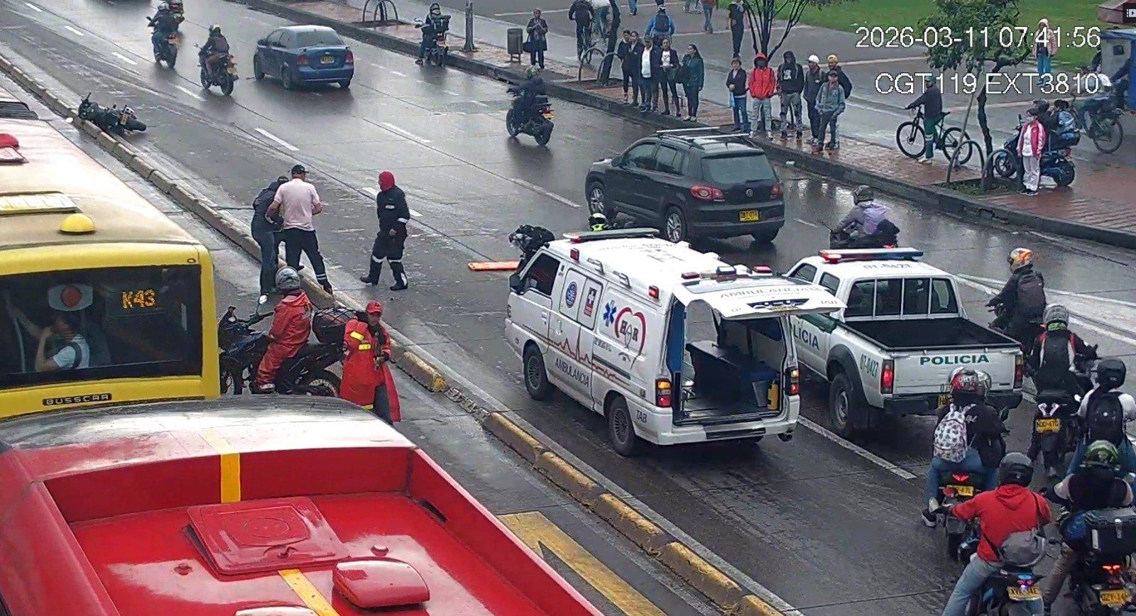 Accidente en la Autosur