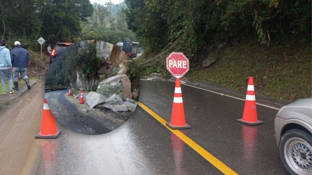 Vía Bogotá-Choachí cerrada