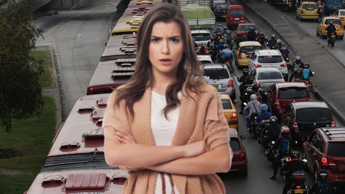 Trancones en Bogotá (imagen de referencia) - mujer molesta