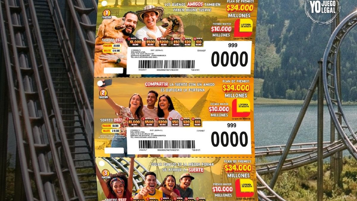 Billete Lotería de Bogotá marzo 12 2026
