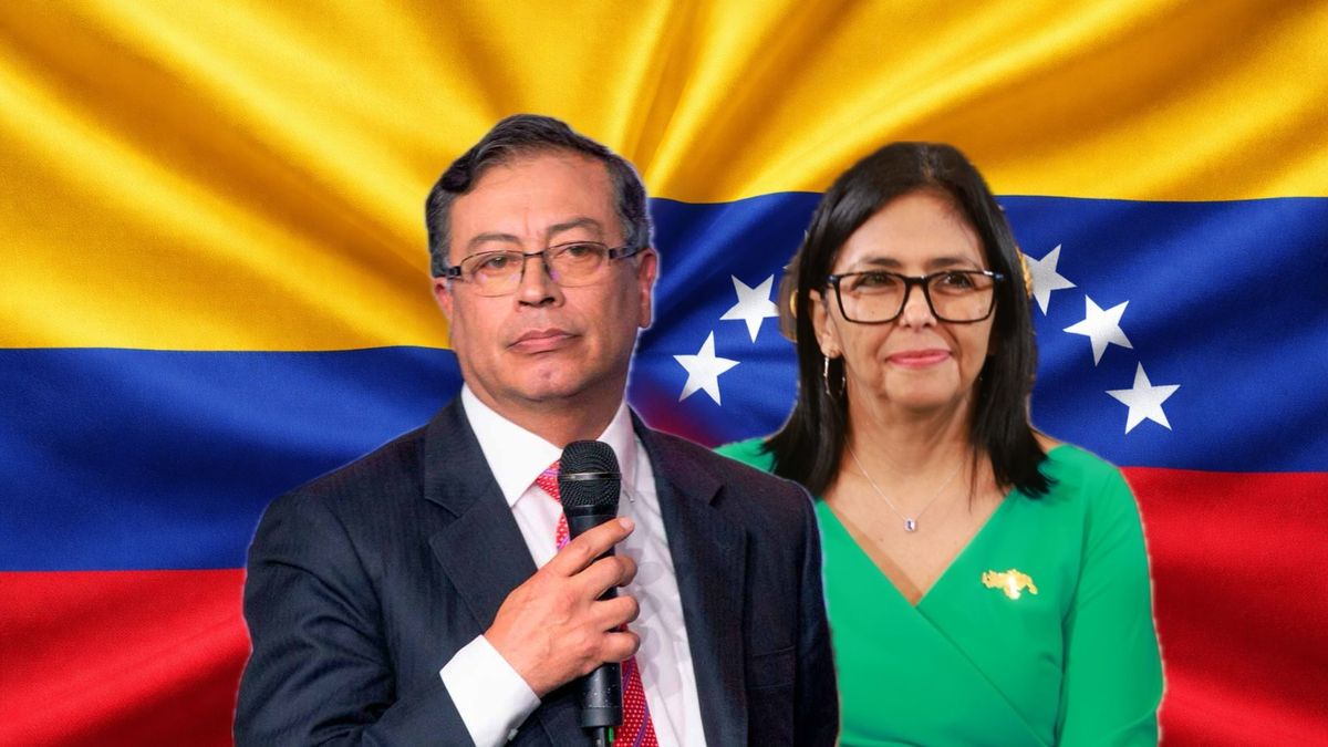 Gustavo Petro y Delcy Rodríguez
