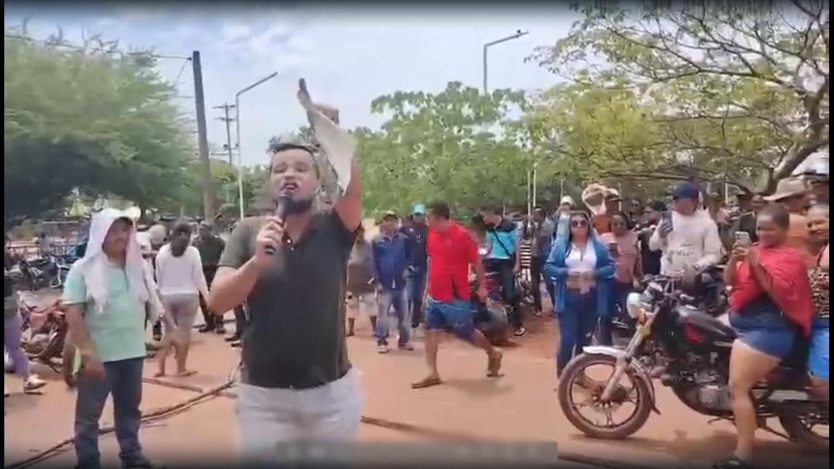 Protesta en Puerto Carreño