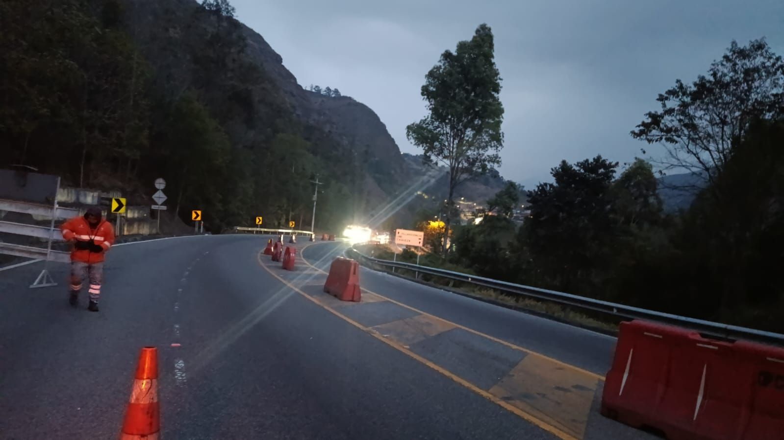 Estado de la vía al Llano