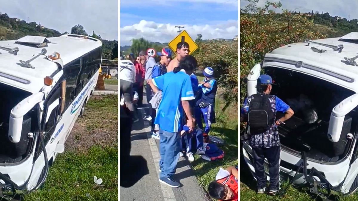 Bus con hinchas de Millonarios sufrió accidente rumbo al partido en Tunja